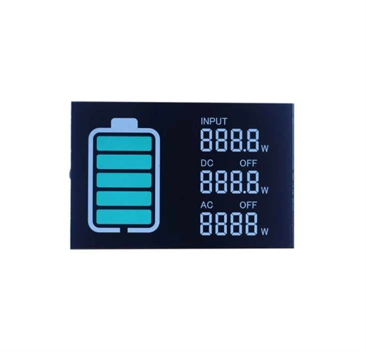 power meters VA black ground LCD screen